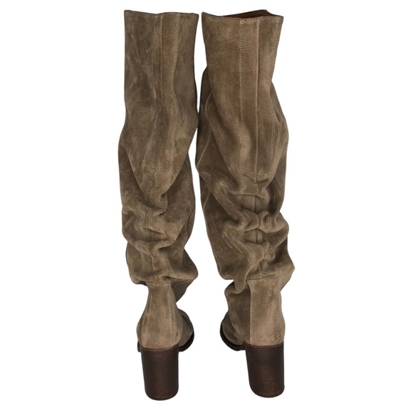 🆕 Free People Elle Mushroom Suede Knee High Tall Slouch Boot - Picture 7 of 14